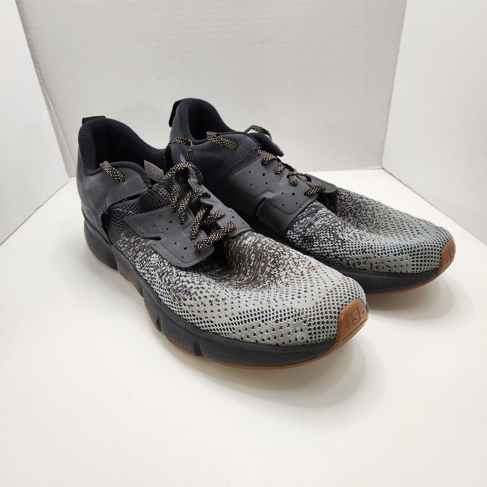 Salomon Predict‎ SOC Running Shoes Men's Size 12.5 Gray Knit Athletic Sneakers